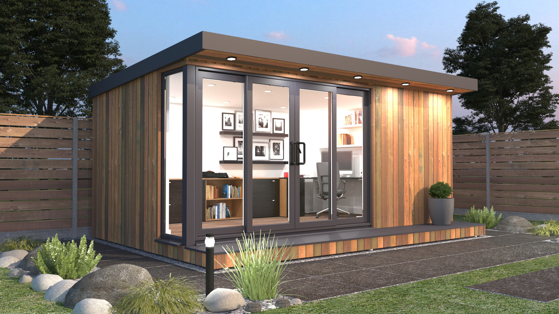 Vivid Pods: Garden Office, Garden Studio and Yoga Garden Rooms